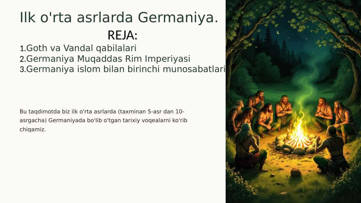 Ilk o'rta asrlarda Germaniya.