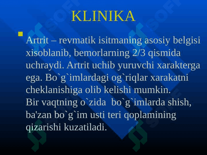 Oʻtkir revmatik isitma 7