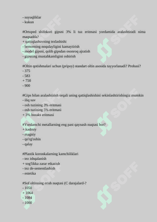 Ortopediya fanidan yakuniy savollari javoblari 8