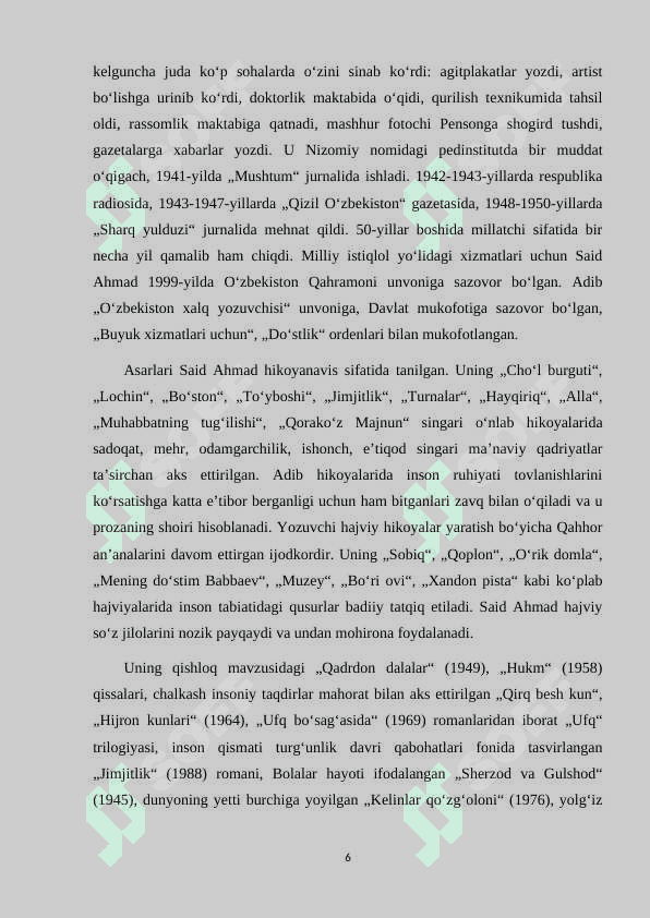 SAID AHMAD VA ADABIY TANQID 6