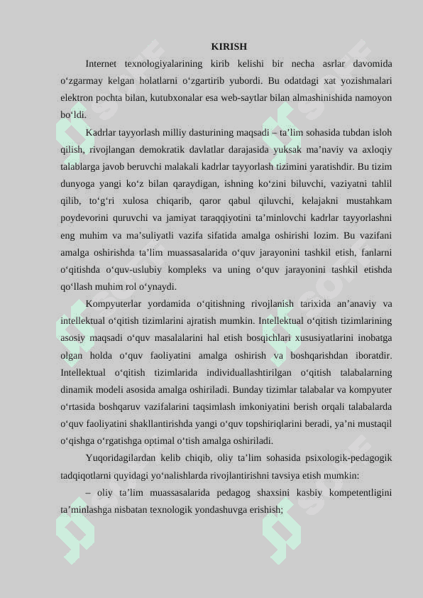 Web 2.0 servislar orqali oʻquv jarayonini tashkil etish 3