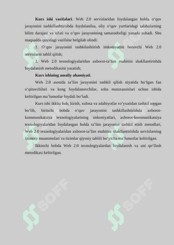 Web 2.0 servislar orqali oʻquv jarayonini tashkil etish 5