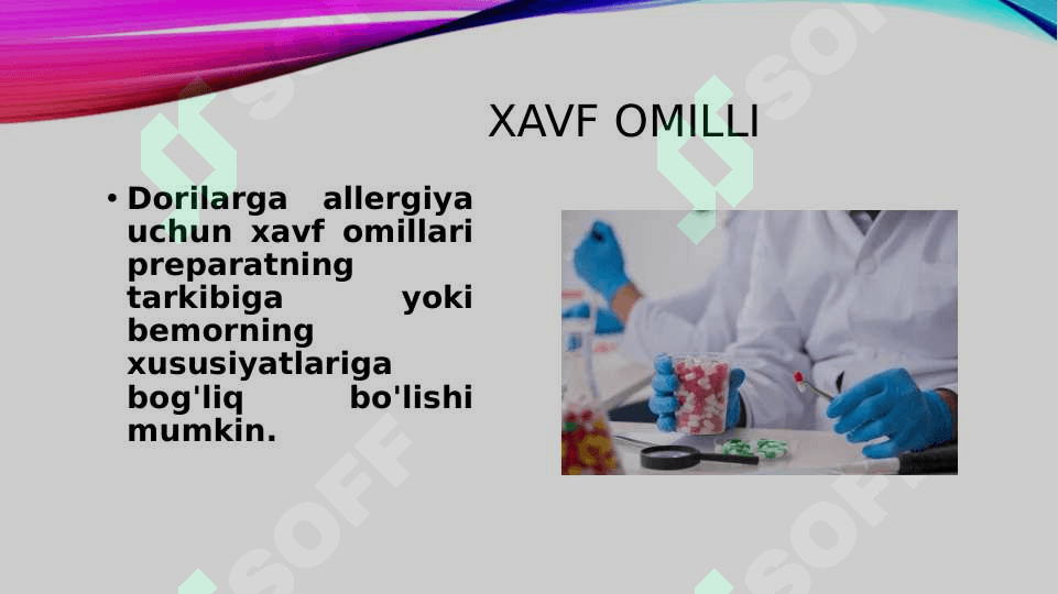 Dorilarga o'tkir toksiko-alergik reaksiyalar. anafilaktoid shok diagnostikasi va klinikasi 4