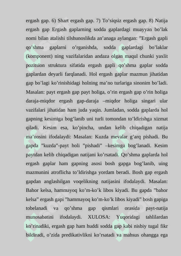 Ergashgan qo'shma gap. kurs ishi 6