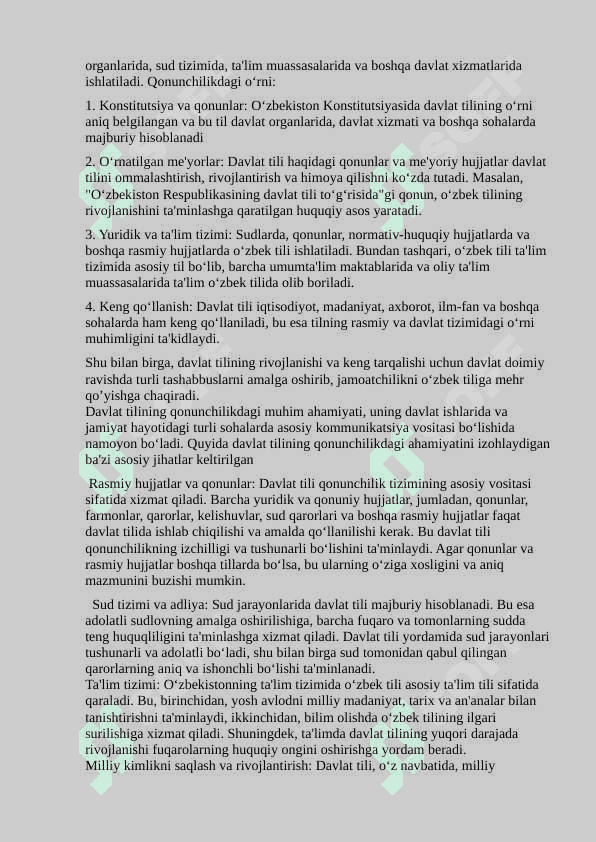 Umumiy o’rta ta’lim hamda akademik litseylarda davlat tilida ish yuritishga oid hujjatlar bilan ishlash usullari 6