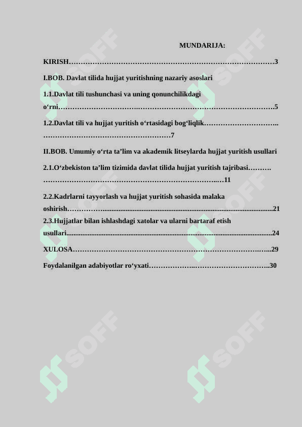 Umumiy o’rta ta’lim hamda akademik litseylarda davlat tilida ish yuritishga oid hujjatlar bilan ishlash usullari 2