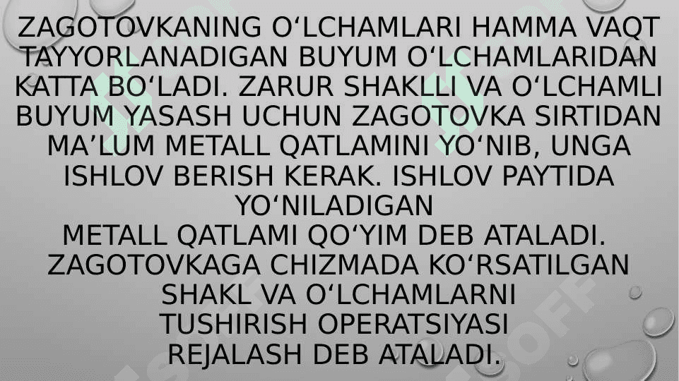 O’lchash va rejalash asboblari 2