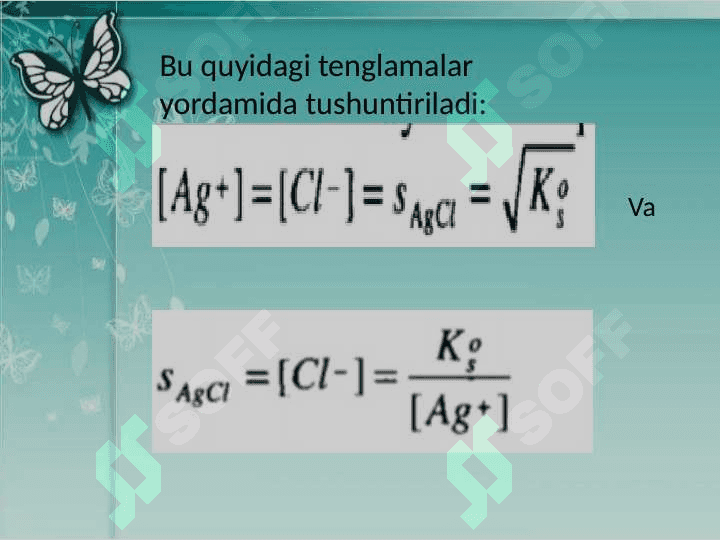 Choʻkmalarning eruvchanligiga taʼsir etuvchi omillar 4