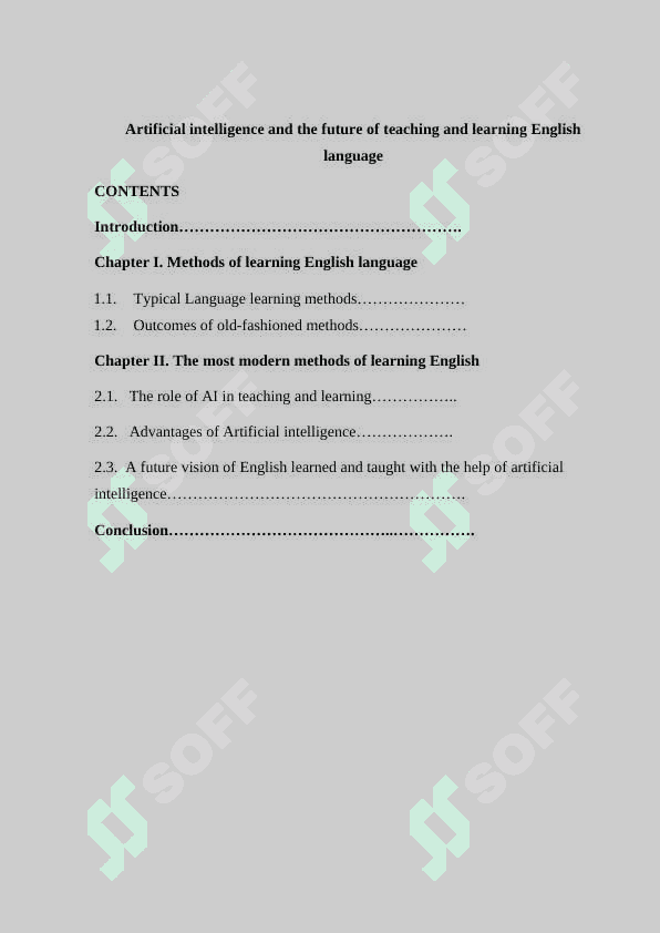 Artificial intelligence and the future of teaching and learning English language 2