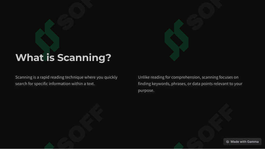 Scanning: The Essential Reading Technique 2