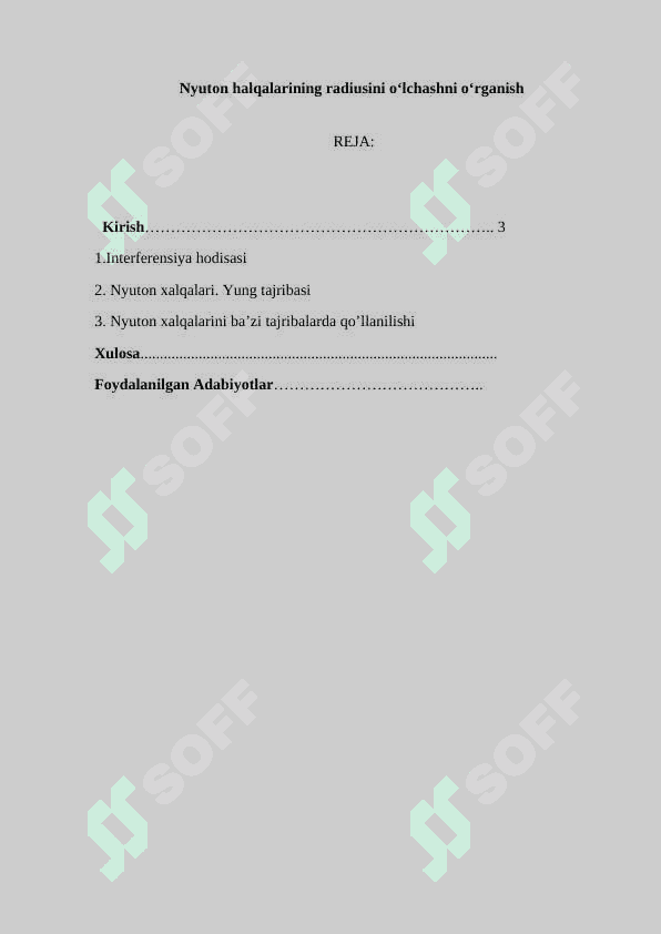 Nyuton halqalarining radiusini о‘lchashni о‘rganish 2