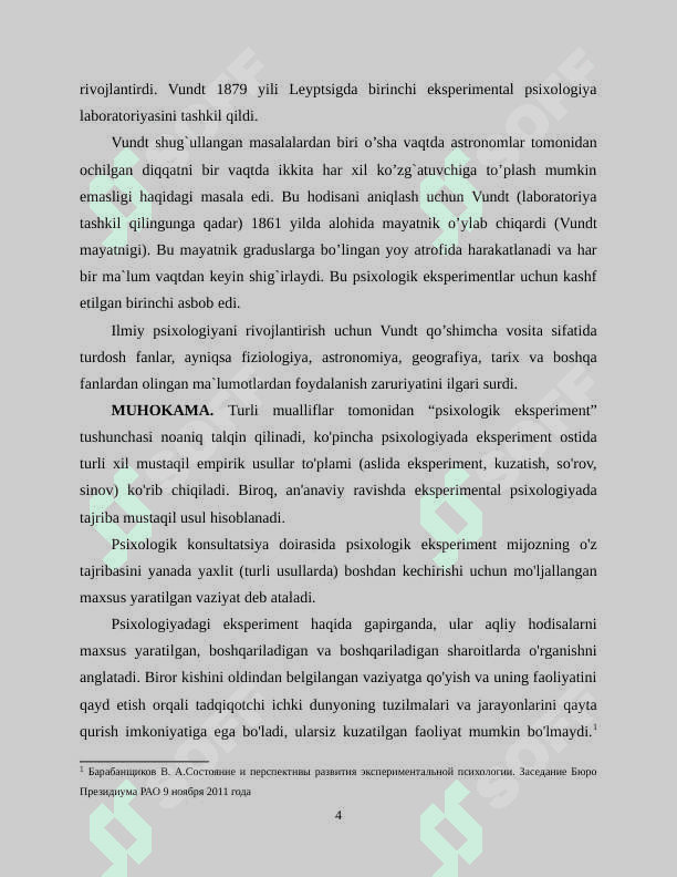 EKSPERIMENTAL PSIXOLOGIYA 4