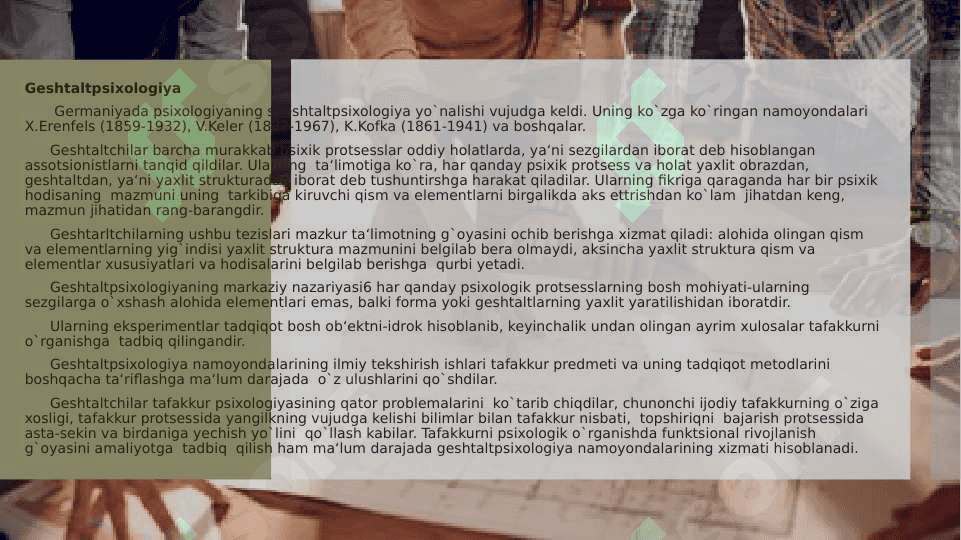 Psixologiya maktablari 2