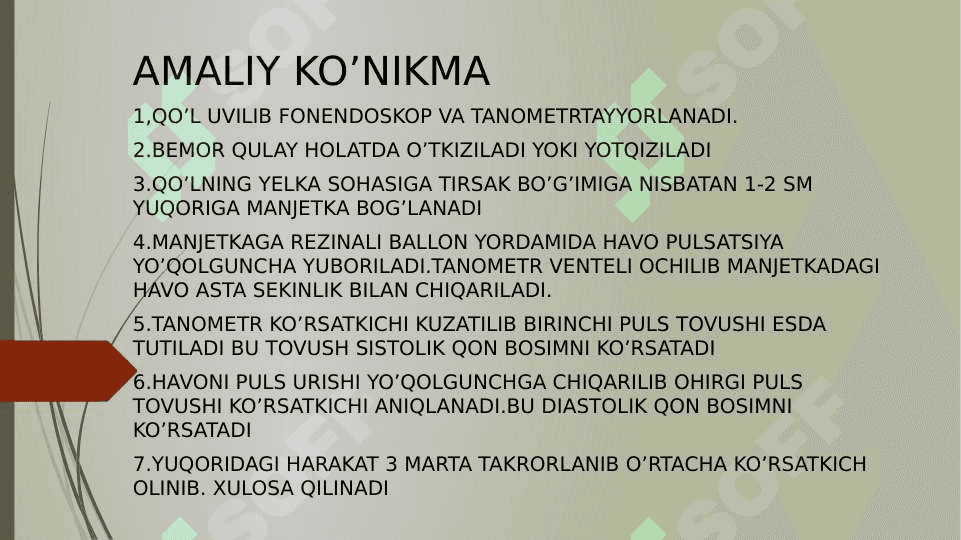 O’TKIR KORANAR SINDROM 7