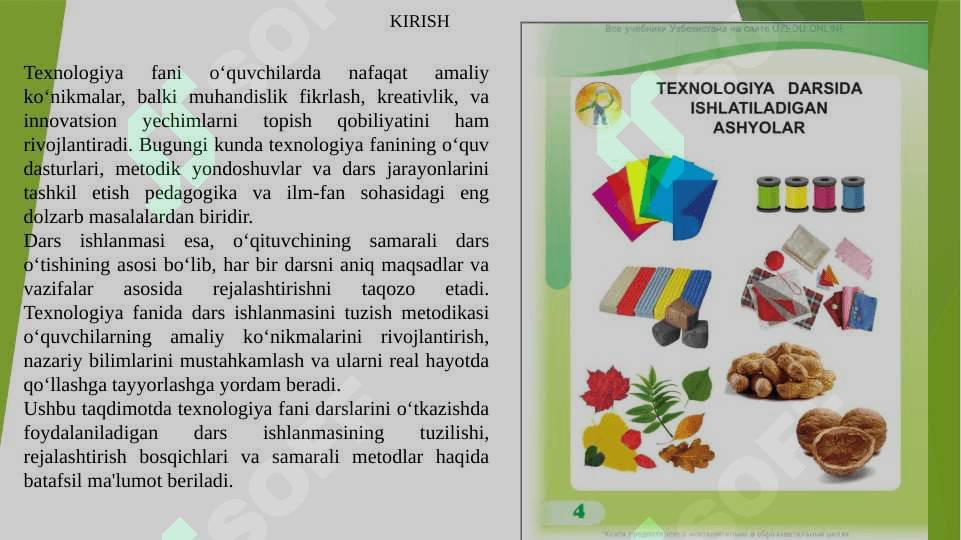 Dars ishlanmasini tuzish metodikasi 2