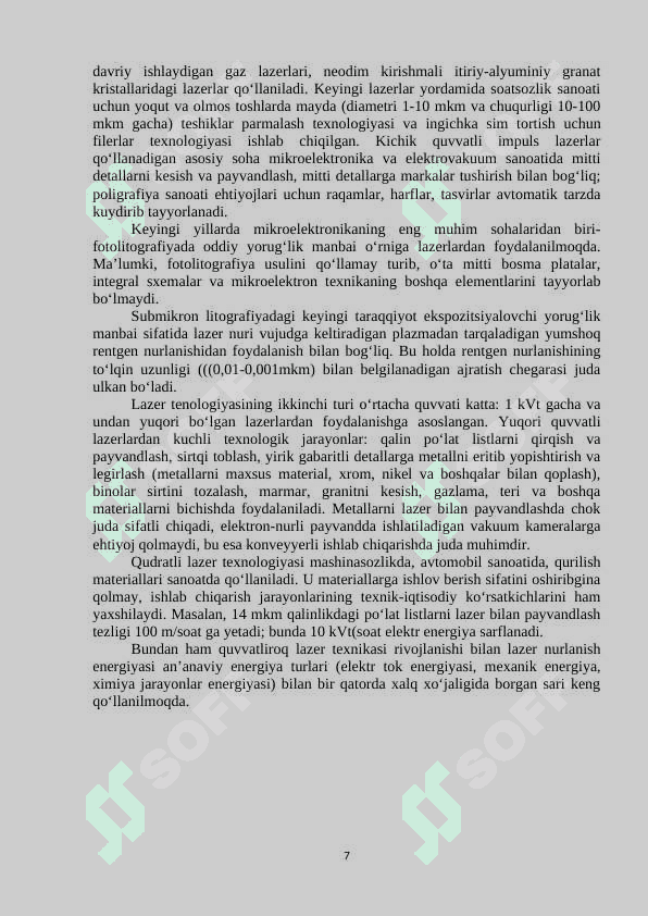 QATTIQ JISM LAZERLAR kurs ishi doc 7