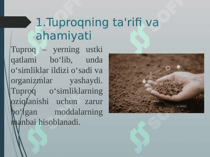 Tuproq va uning tabiiy xususiyatlari 2