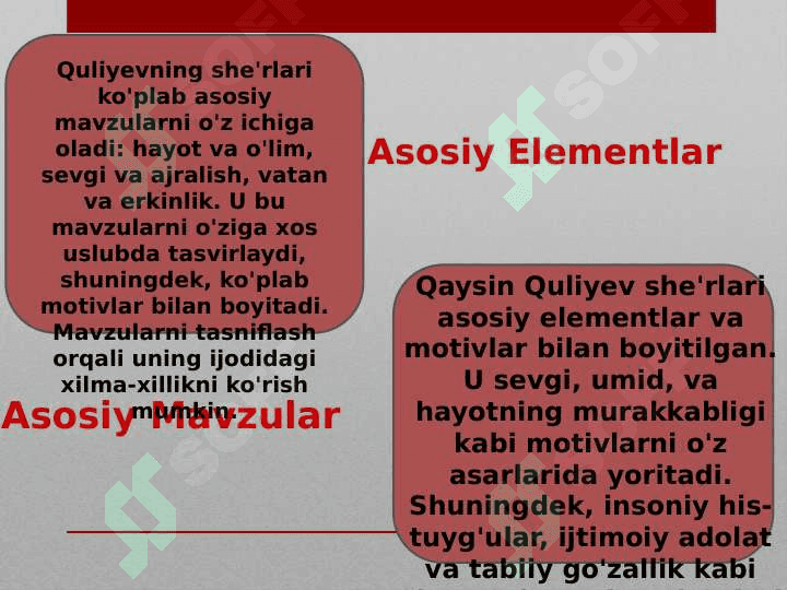 Qaysin Quliyev she'rlari tahlili-2 7