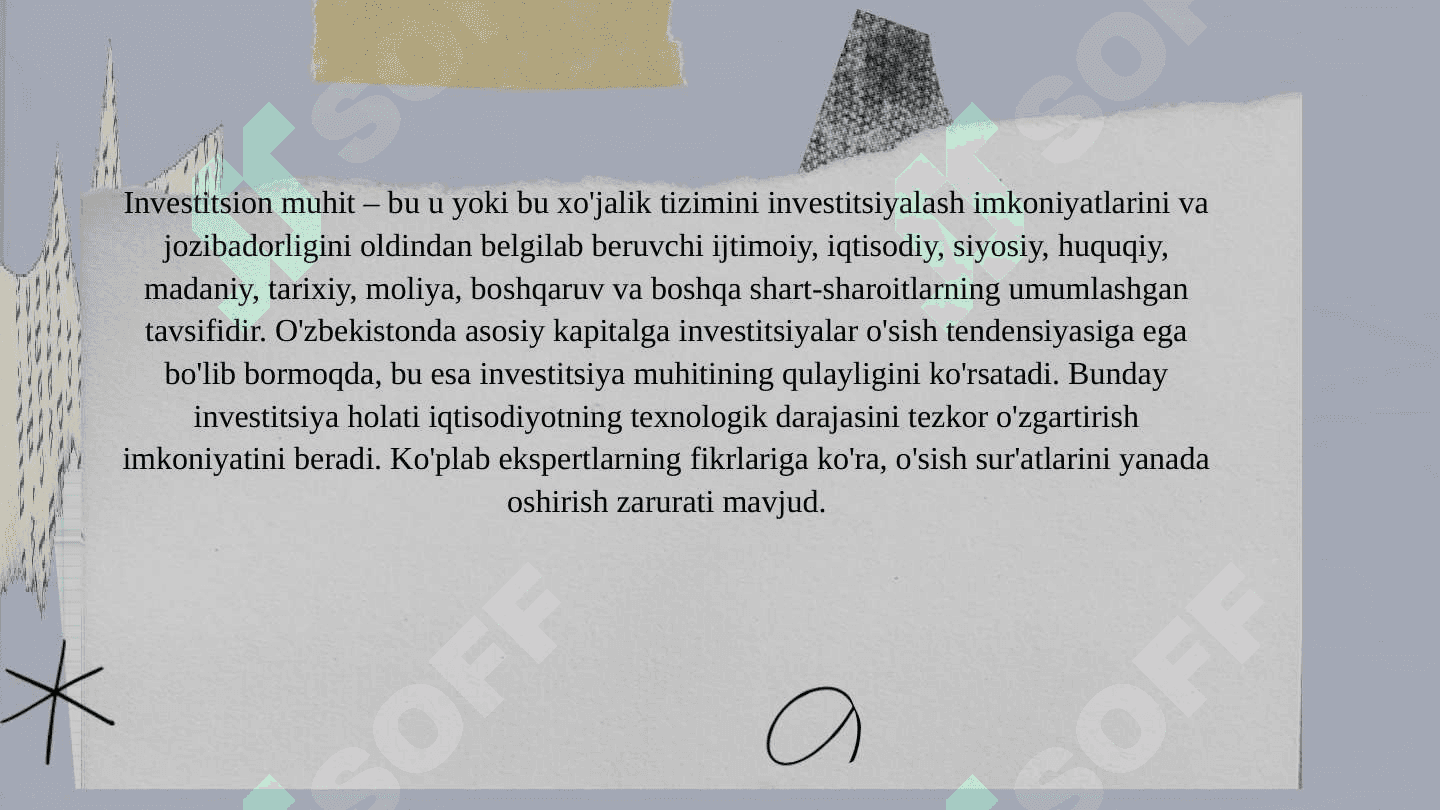 INVESTITSIYALAR VA ULARNING TURLARI 5