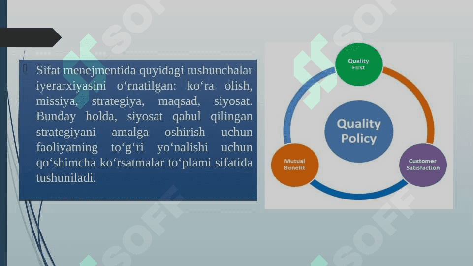 Sifat sohasida davlat siyosatini shakllantirish 2