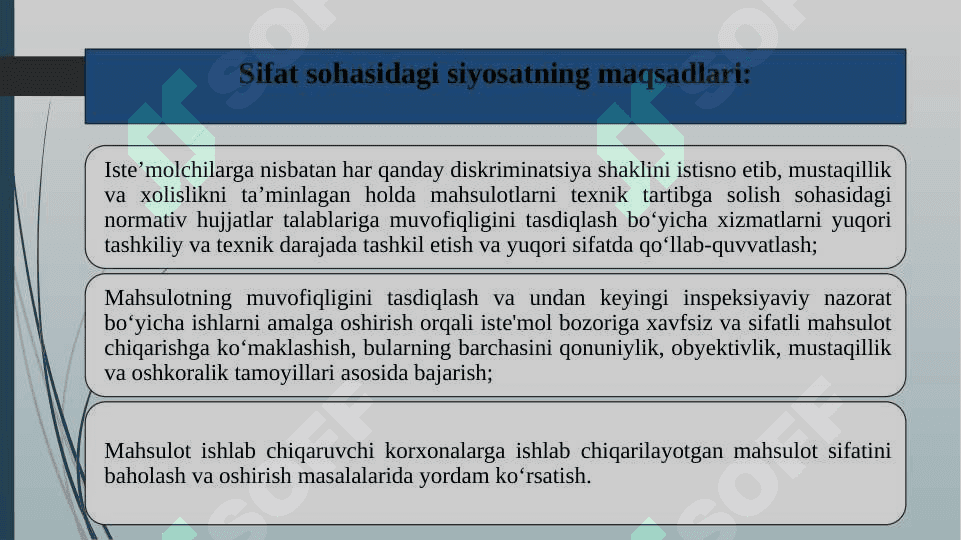 Sifat sohasida davlat siyosatini shakllantirish 8