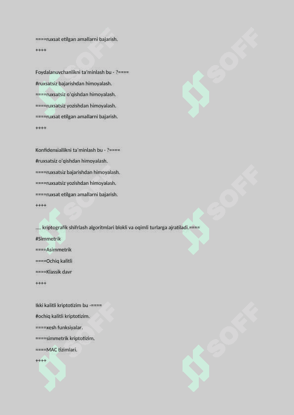 TATU Kiberxavfsizlik asoslari 2-kurs yakuniy baza 5