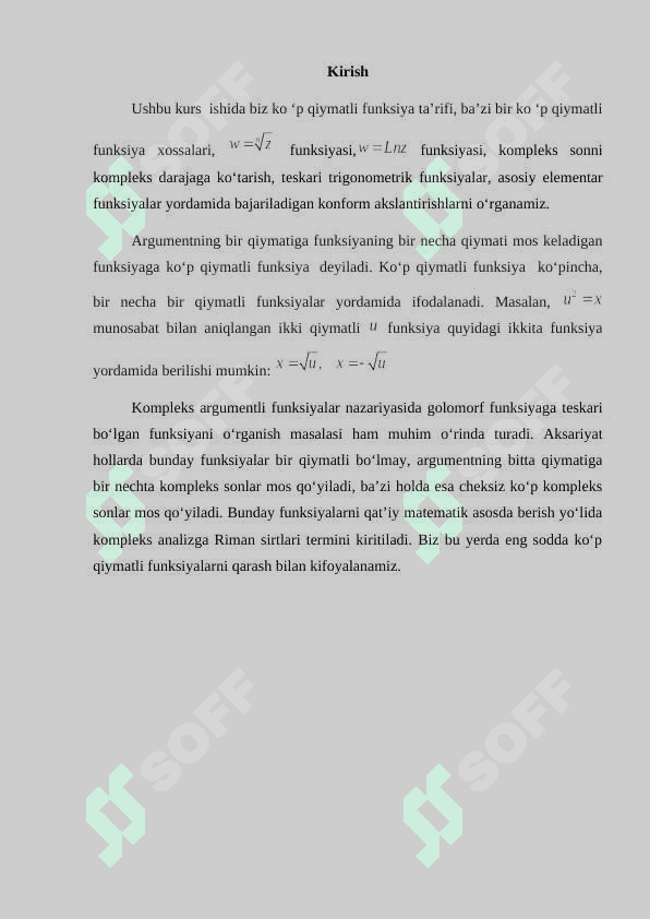 Ko’p qiymatli funksiyalar 3