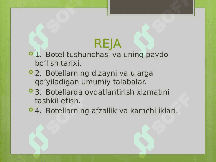 Botel joylashtirish vositasi 3