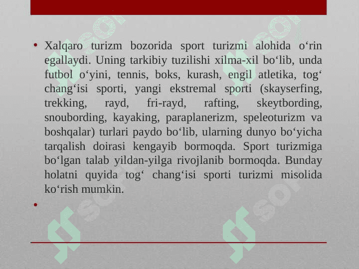 Sport turizmi 2