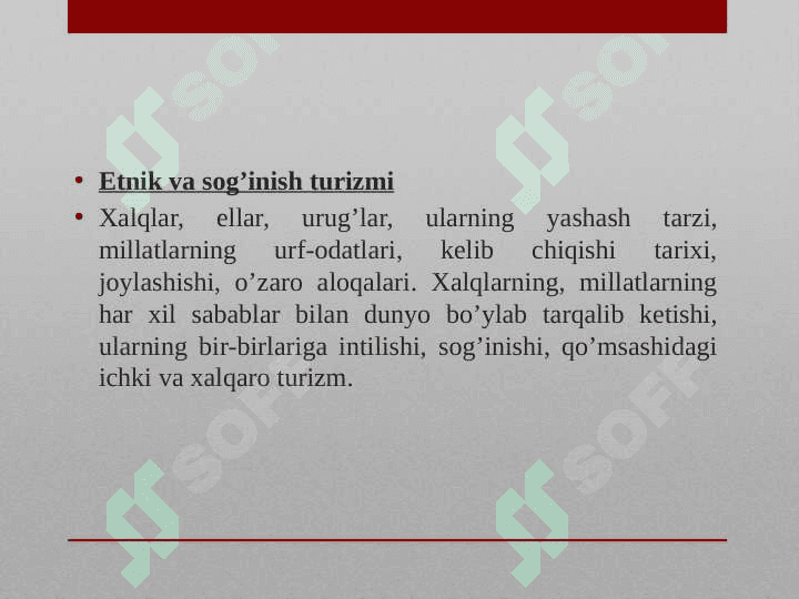Xalqaro turizmning maxsus turlari 5