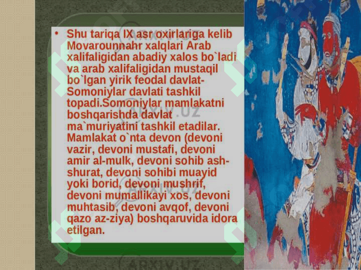 SOMONIYLAR DAVRIDA MUSIQIY HAYOT  (IX-X) 3