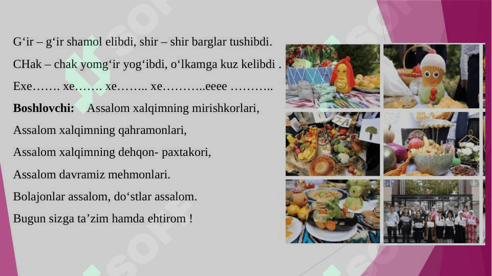 Hosil bayrami ertalik re’jasi 2