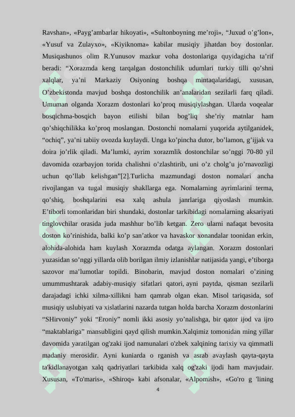 O’ZBEKISTONDA DOSTONCHILIK MAKTABI 4