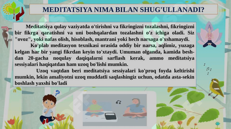 Meditatsiya haqida ma'lumot 3