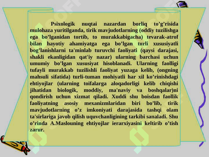 Shaxsning faolligi 3