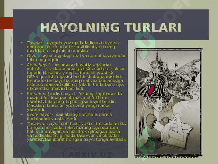XAYOL HAQIDA TUSHUNCHA 5