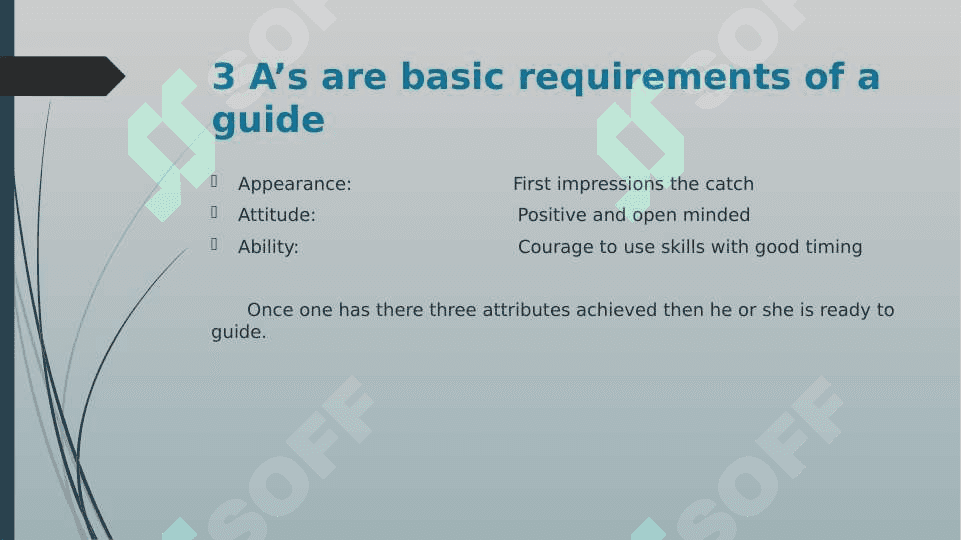 Steps to be taken to become a guide 5