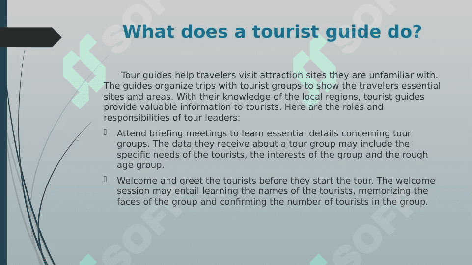 Steps to be taken to become a guide 7
