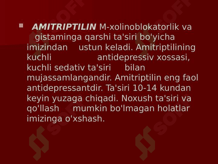Depressiyaga qarshi moddalar 6