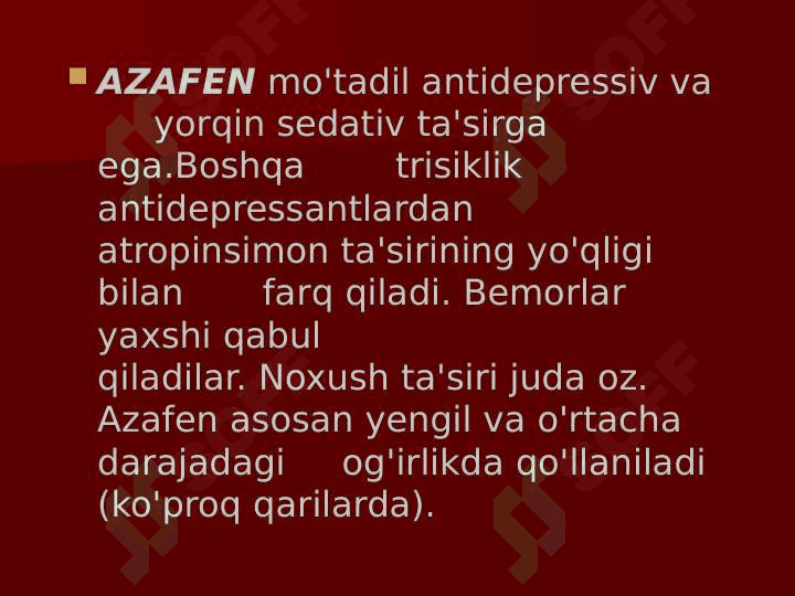 Depressiyaga qarshi moddalar 7