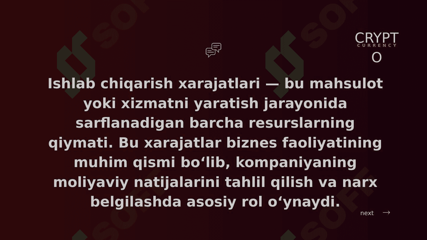 ISHLAB CHIQARISH XARAJATLARI 2