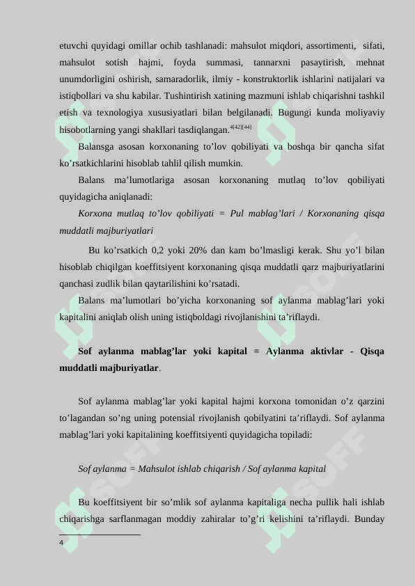 MOLIYAVIY NATIJALAR TO’G’RISIDAGI HISOBOT 7