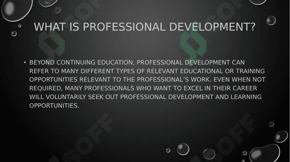 Professional development 3