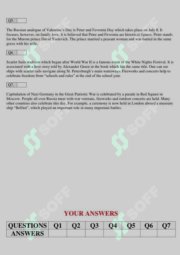 60 matching headings for IElTS/CEFR preparation 8