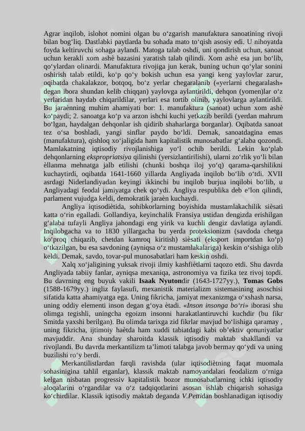 Ilk klassik maktab. V. Petti 2