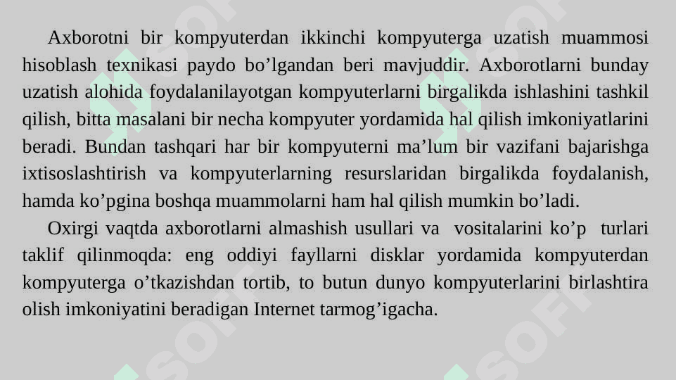 Tarmoqlarni qurish asoslari 2