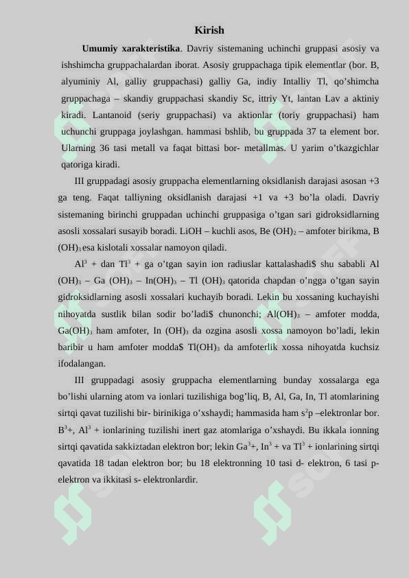 3-Gruppa elementlariga umumiy xarakteristika 2