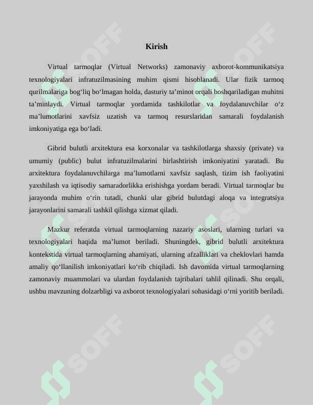 Multimedia tarmoqlarida QoSni ta'minlash protokollari 2