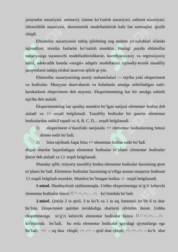 Ehtimollikning eng soda xossalari 8