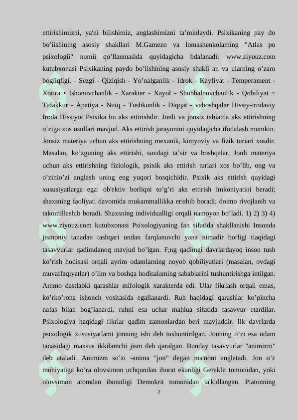 PSIXOLOGIK XIZMAT TARIXI 7